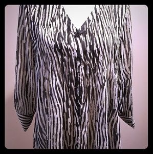 Zebra print blouse
